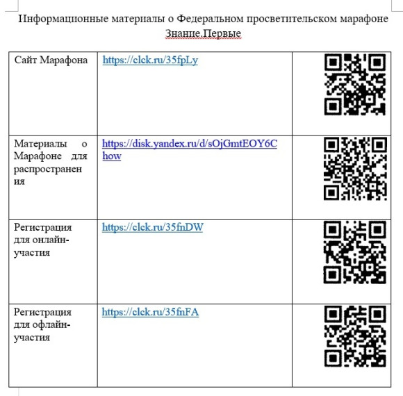Регистрация на Марафон Знание.Первые официально открыта!.